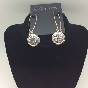 Scroll & Vine dragonfly REVERSIBLE earrings